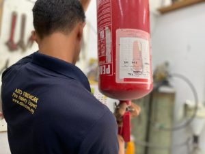 service fire extinguisher