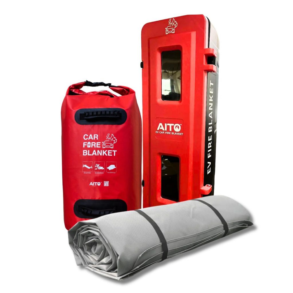 Car Fire Blanket new red 1