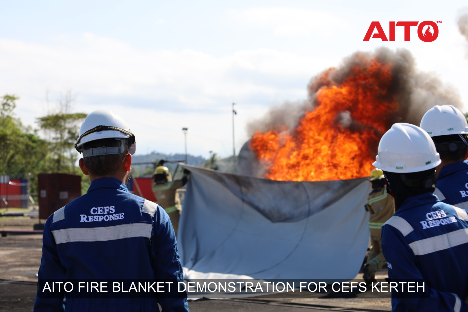 Demonstration EV Fire Blanket