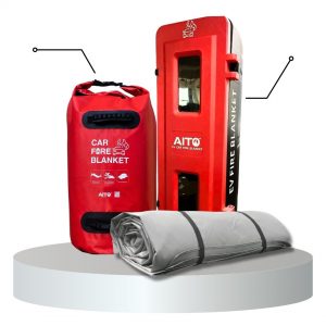 Car Fire Blanket new red