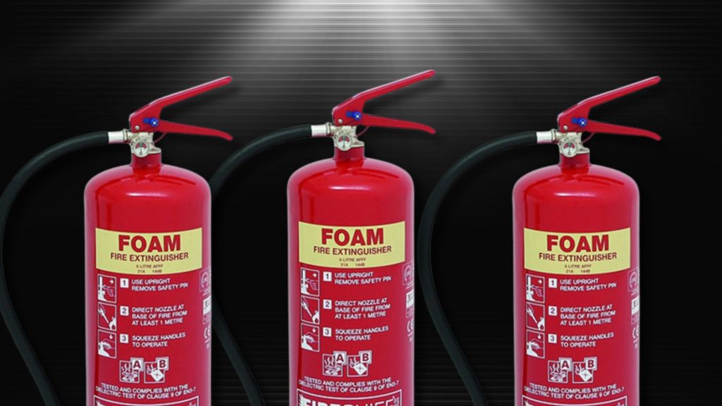 Types of firefighting foam